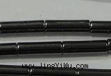 CHE121 15.5 inches 4*14mm tube hematite beads wholesale
