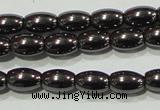 CHE137 15.5 inches 4*6mm rice hematite beads wholesale