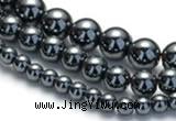 CHE18 16 inches 4mm & 6mm & 8mm round hematite beads Wholesale