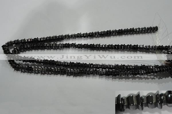 CHE241 15.5 inches 8*8mm tower hematite beads wholesale