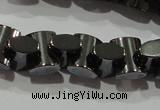 CHE243 15.5 inches 7*9mm bowknot hematite beads wholesale