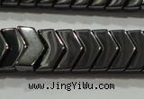 CHE297 15.5 inches 6*9mm hematite beads wholesale