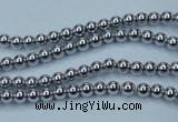 CHE421 15.5 inches 2mm round plated hematite beads wholesale