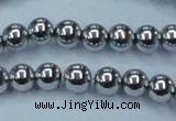 CHE427 15.5 inches 12mm round plated hematite beads wholesale
