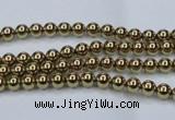 CHE430 15.5 inches 2mm round plated hematite beads wholesale