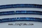 CHE564 15.5 inches 1*2*2mm square plated hematite beads wholesale