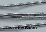CHE594 15.5 inches 2*2.5mm tube plated hematite beads wholesale