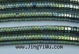 CHE665 15.5 inches 1*4mm tyre plated hematite beads wholesale