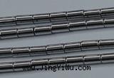 CHE760 15.5 inches 2*4mm tube plated hematite beads wholesale