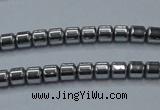 CHE774 15.5 inches 2*2mm drum plated hematite beads wholesale