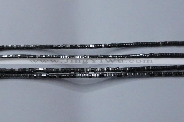 CHE821 15.5 inches 3*3mm hexagon hematite beads wholesale