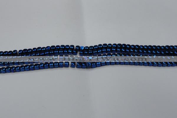 CHE851 15.5 inches 2*2mm dice platedhematite beads wholesale