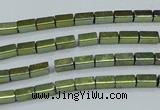 CHE957 15.5 inches 2*4mm cuboid plated hematite beads wholesale