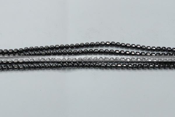 CHE971 15.5 inches 4*4mm hematite beads wholesale