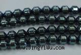 CHE976 15.5 inches 4*4mm plated hematite beads wholesale