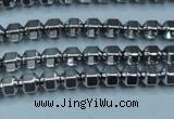 CHE981 15.5 inches 4*4mm plated hematite beads wholesale