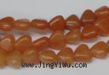 CHG02 15.5 inches 8*8mm heart red aventurine beads wholesale