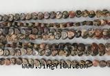 CHG108 15.5 inches 6mm flat heart leopardskin jasper beads wholesale