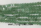CHG114 15.5 inches 6mm flat heart green aventurine beads wholesale