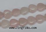 CHG25 15.5 inches 10*10mm heart rose quartz beads wholesale