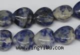 CHG43 15.5 inches 14*14mm heart sodalite gemstone beads wholesale