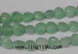 CHG90 15.5 inches 8*8mm faceted heart amazonite beads wholesale