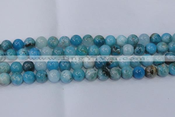 CHM205 15.5 inches 14mm round blue hemimorphite beads wholesale
