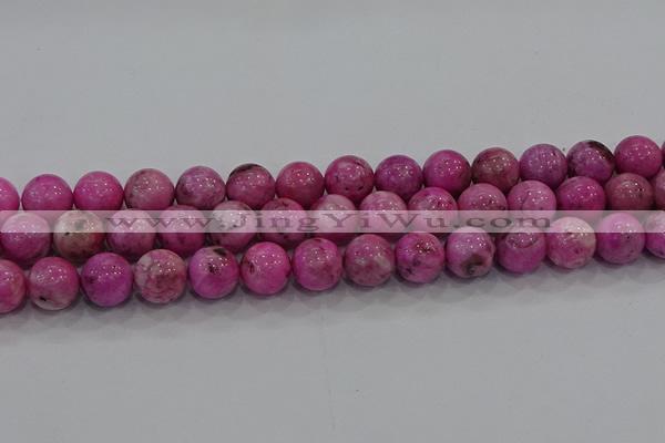 CHM225 15.5 inches 14mm round dyed hemimorphite beads wholesale