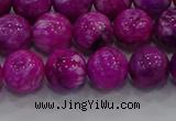 CHM232 15.5 inches 12mm round dyed hemimorphite beads wholesale