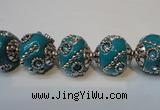 CIB122 19mm round fashion Indonesia jewelry beads wholesale