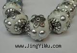 CIB220 18mm round fashion Indonesia jewelry beads wholesale