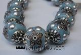 CIB223 18mm round fashion Indonesia jewelry beads wholesale