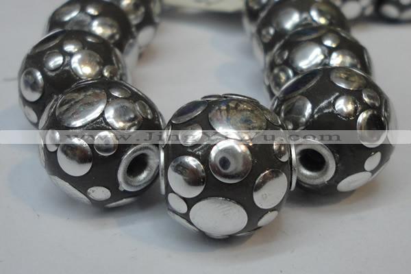 CIB244 18mm round fashion Indonesia jewelry beads wholesale
