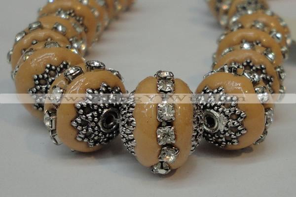 CIB272 14*16mm rondelle fashion Indonesia jewelry beads wholesale