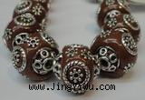CIB282 16*16mm rondelle fashion Indonesia jewelry beads wholesale