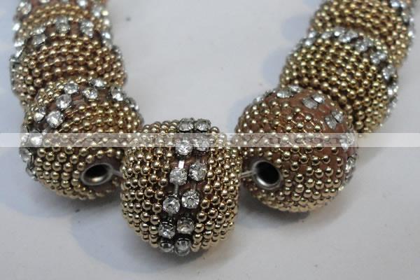 CIB420 22mm round fashion Indonesia jewelry beads wholesale