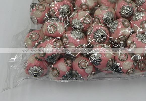 CIB502 22mm round fashion Indonesia jewelry beads wholesale