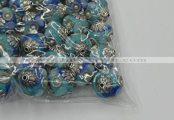 CIB505 22mm round fashion Indonesia jewelry beads wholesale