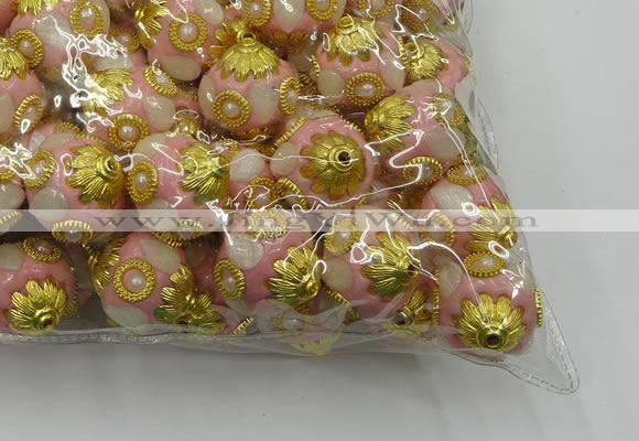 CIB532 22mm round fashion Indonesia jewelry beads wholesale