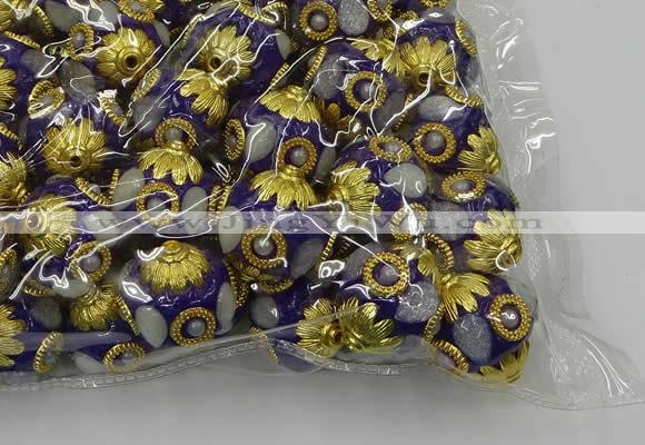 CIB537 22mm round fashion Indonesia jewelry beads wholesale