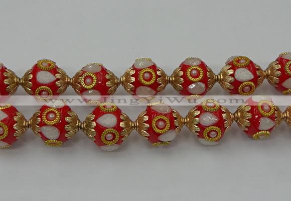 CIB547 22mm round fashion Indonesia jewelry beads wholesale