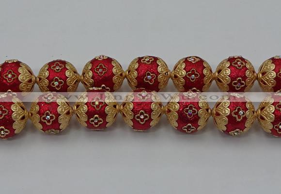 CIB549 22mm round fashion Indonesia jewelry beads wholesale
