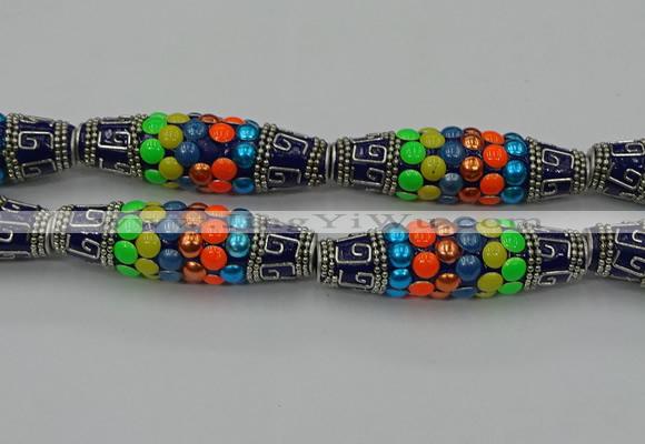 CIB588 16*60mm rice fashion Indonesia jewelry beads wholesale