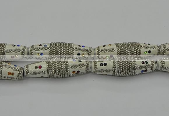 CIB600 16*60mm rice fashion Indonesia jewelry beads wholesale
