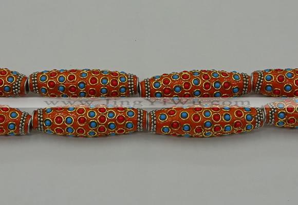 CIB635 16*60mm rice fashion Indonesia jewelry beads wholesale