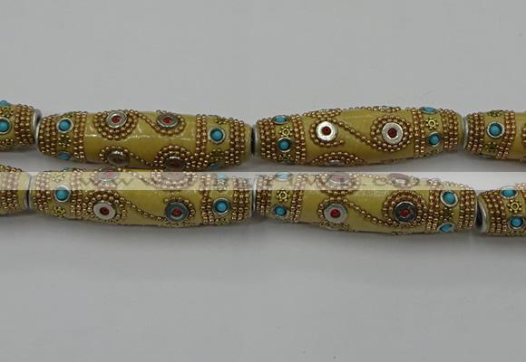 CIB662 16*60mm rice fashion Indonesia jewelry beads wholesale