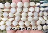 CIBS40 15 inches 10mm coin moonstone gemstone beads wholesale