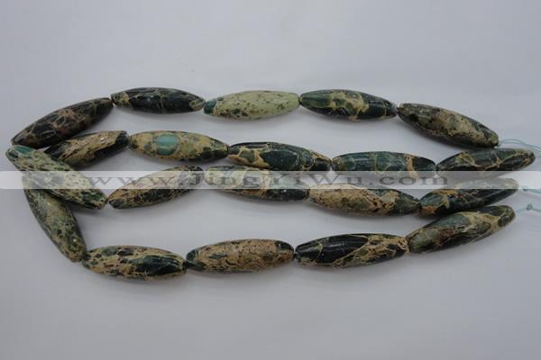 CIJ104 15.5 inches 12*40mm rice impression jasper beads wholesale