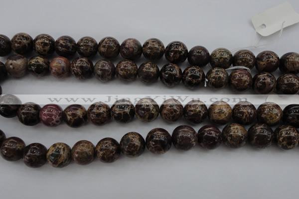 CIJ115 15.5 inches 12mm round dyed impression jasper beads wholesale