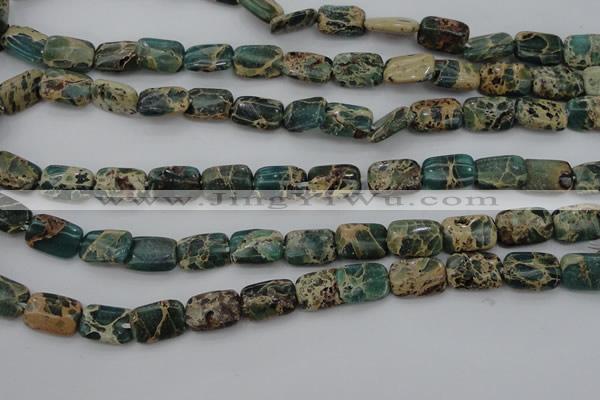 CIJ70 15.5 inches 8*12mm rectangle impression jasper beads wholesale
